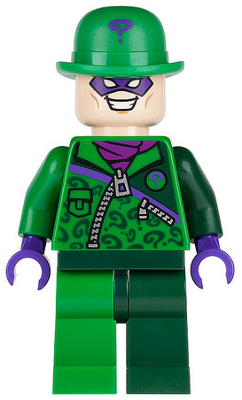 The Riddler - Green and Dark Green Zipper Outfit
