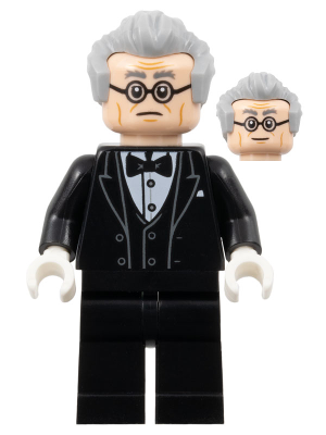 Alfred Pennyworth - Black Tuxedo, Light Bluish Gray Hair