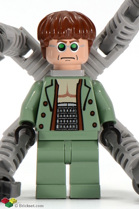 Dr. Octopus (Otto Octavius) / Doc Ock, Sand Green Jacket, Sand Green Legs, Thin Smirk - With Arms