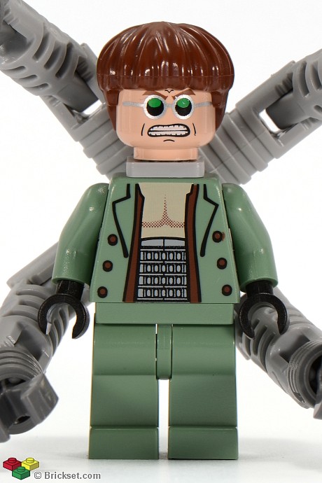 Dr. Octopus (Otto Octavius) / Doc Ock, Sand Green Jacket, Sand Green Legs, Clenched Teeth Smile - With Arms