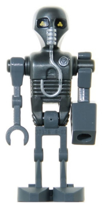 2-1B Medical Droid - Pearl Dark Gray Torso, Silver Badge with Letter 'T' Pattern