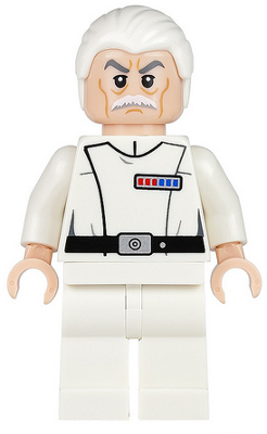 Admiral Wullf Yularen - White Uniform, White Combed Hair (Colonel)